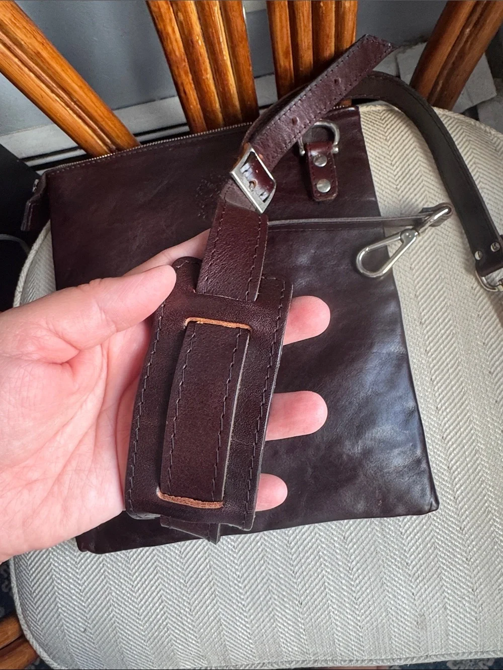 Cecile Jeanne Paris Leather Crossbody Bag